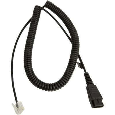 Jabra GN 1215 Telefoonheadset kabel Zwart