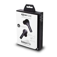 Boompods Bassline In Ear oordopjes Bluetooth Zwart Headset, Magnetisch, Touchbesturing - thumbnail