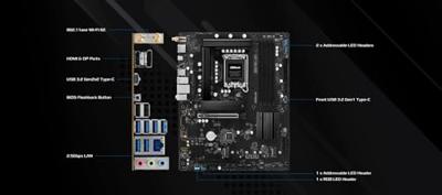 Moederbord Intel Asrock B860M Pro-A WiFi Moederbord Intel Asrock B860M Pro-A WiFi
