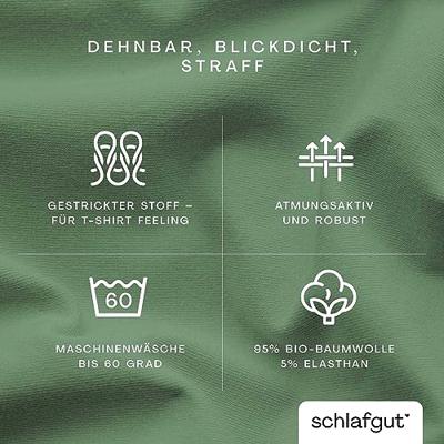 Schlafgut Schlafgut Pure Jersey Boxspring Hoeslaken M - 120x200 - 130x220 665 Green Mid - thumbnail