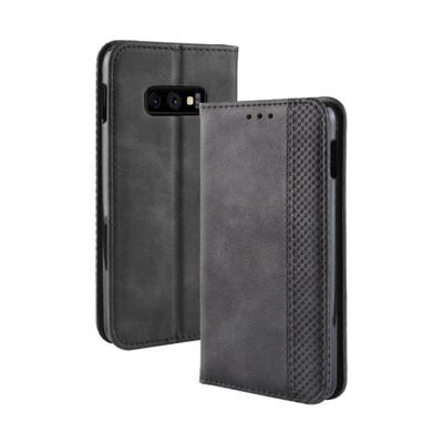 Magnetische Buckle retro textuur horizontale Flip lederen case voor Galaxy S10 lite, met houder & kaartsleuven & portemonnee (zwart) Magnetische Buckle retro textuur horizontale Flip lederen case voor Galaxy S10 lite, met houder & kaartsleuven & portemonnee (zwart)