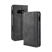 Magnetische Buckle retro textuur horizontale Flip lederen case voor Galaxy S10 lite, met houder & kaartsleuven & portemonnee (zwart) - thumbnail