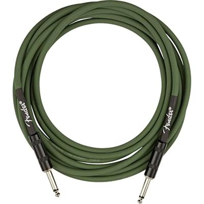 Fender Strummer Pro 13&apos; Drab Green signature instrumentkabel 4 meter
