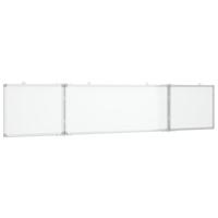 VidaXL Whiteboard magnetisch inklapbaar 200x40x1,7 cm aluminium - thumbnail