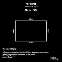 Luifelmat - DOMETIC - Rally AIR 390 Tapijt - Ademende mat - Duurzaam en UV-bestendig - Thermisch comfort/vochtreducerend - thumbnail
