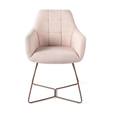 Jesper Home Noto eetkamerstoel Petal Pink beehive rose