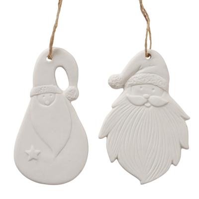 Boltze Home Hanger kerstman melio porselein 10x0,5cm