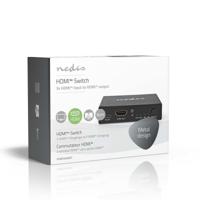 HDMI-Switch | 3 poort(en) | 3x HDMI Input | HDMI Output | 8K@60Hz | 45 Gbps | Afstandbestuurbaar | Aluminium | Antraciet - thumbnail