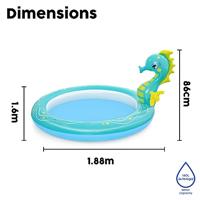 Bestway Opblaasbaar Kinderzwembad Straal Paardje 188x160x86 cm +2 Jaar Tuin 53114 - thumbnail