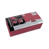 Servet bordeaux rood cellulose 2 laags 33 cm 1/4 vouw fasana (250 stuks) - thumbnail