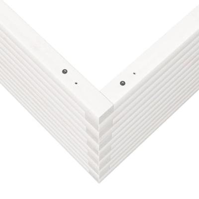 VidaXL Plantenbak 80x80x45,5 cm massief grenenhout wit