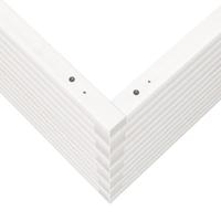 Plantenbak 80x80x45,5 cm massief grenenhout wit - thumbnail