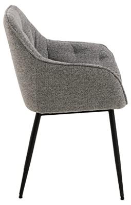 Sohome Eetkamerstoel 'Milly' Bouclé, kleur Grijs