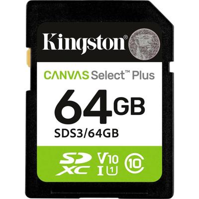 Micro SD-Kaart Kingston CANVAS Select Plus 64 GB - thumbnail