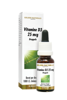 Golden Naturals Vitamine D3 25mcg Druppels - thumbnail