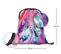 Dream Catcher Gymtas Roze - thumbnail