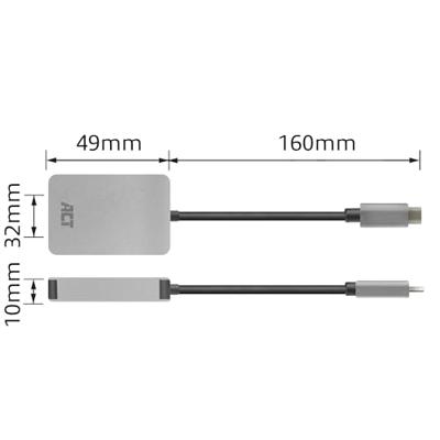 ACT AC7056 USB-C OTG kaartlezer