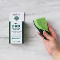 Mr. Eco schuurspons ft 9,8 x 6,8 x 2 cm, met stevige vezels, pak van 2 stuks - thumbnail