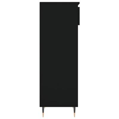 VidaXL Schoenenkast 40x36x105 cm bewerkt hout zwart