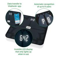 Medisana BS 450 sw Analyse-personenweegschaal Digitaal Weegbereik (max.): 180 kg Zwart Met Bluetooth, ITO-sensoren - thumbnail