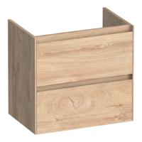 Brauer Inspire - Onderkast Ondiep - 60 cm - met 2 Softclose Lades Greeploos en 1 Sifon Uitsparing - Forest Wheat - thumbnail