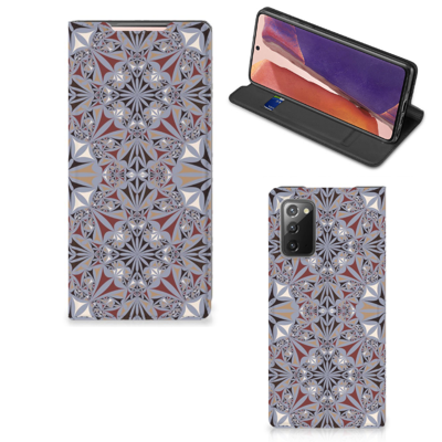 Samsung Galaxy Note20 | Standcase | Flower Tiles Samsung Galaxy Note20 | Standcase | Flower Tiles