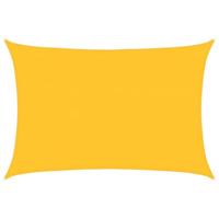 VidaXL Zonnezeil 160 g/m² rechthoekig 4x5 m hdpe geel - thumbnail