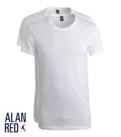 Alan Red 2-Pack T-shirts JAMES, extra wijde Crew Neck, Wit - thumbnail