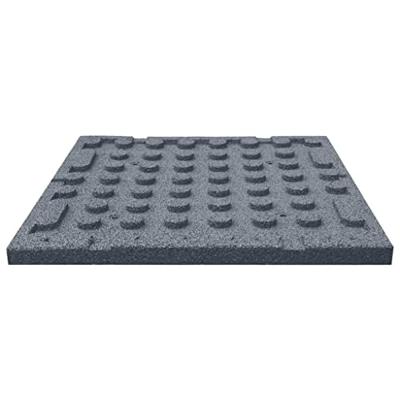 Valtegels 6 st 50x50x3 cm rubber grijs - thumbnail