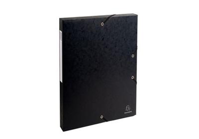 Exacompta elastobox Exabox zwart, rug van 2,5 cm
