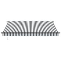 Luifel handmatig uittrekbaar en LED 400x350 cm antraciet en wit - thumbnail