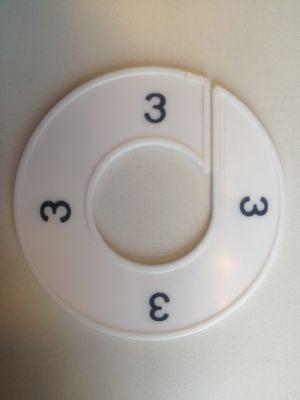 Maatring wit/zwart 3