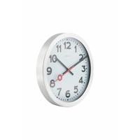 NeXtime ne-3998ar wandklok dia. 19 cm, geborsteld aluminium, 'station' - thumbnail