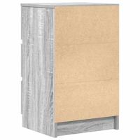 Nachtkastjes met 3 lades 2 st 39x35x65 cm grijs Sonoma - thumbnail