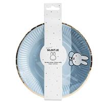 Haza Witbaard Bordjes nijntje blauw, 8st. - thumbnail