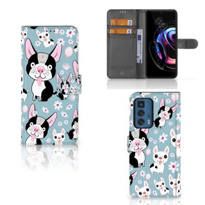 Motorola Edge 20 Pro | Telefoonhoesje | Met pasjeshouder | Hondjes