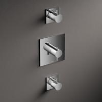 Hotbath Laddy Inbouw Thermostaat Met 2 Stopkranen 007 - Chroom - thumbnail