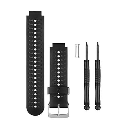 GARMIN Verwisselbaar Horlogebandje, Forerunner 230/235/630, Siliconen, 23mm, Zwart/Grijs