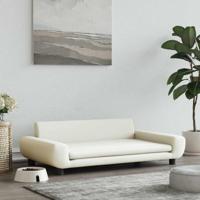 vidaXL Hondenmand 100x54x33 cm fluweel crèmekleurig - thumbnail