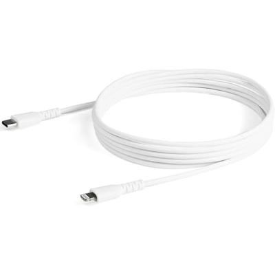 StarTech.com Premium USB-C naar Lightning Kabel 2m Wit - USB Type C naar Lightning Charge & Sync Oplaadkabel met Aramide Vezels - Apple MFi Gecertificeerd - iPad Air iPhone 12 (RUSBCLTMM2MW)