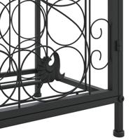 Wijnrek voor 33 flessen 45x36x100 cm smeedijzer zwart - thumbnail