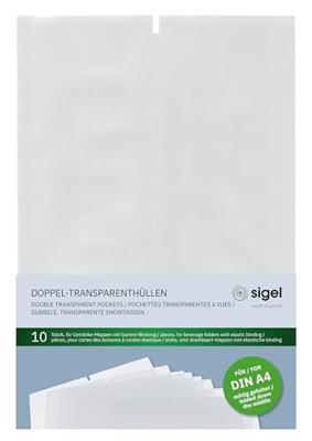 Sigel SM182 Dubbele transparante hoes 2 x DIN A4 10 stuk(s)