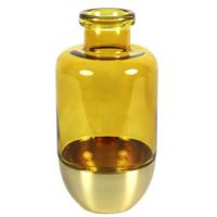 Countryfield vaas naomi mosterdgeel 25 cm | 4 stuks - thumbnail