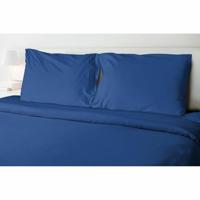 Beddengoedset HOME LINGE PASSION Flat sheet Blauw Eenpersoonsbed 180 x 290 cm - thumbnail