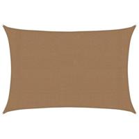VidaXL Zonnezeil 160 g/m² 3x5 m hdpe taupe - thumbnail
