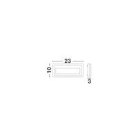 Lyora WandlampPulsar rechthoek grijs - 812102 - thumbnail