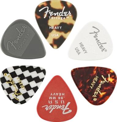 Fender 351 Material Medley Heavy (set van 6 plectrums)