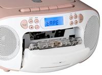 Reflexion RCR2260PK Radio/CD-speler VHF (FM) AUX, CD, Cassette Pink, Wit - thumbnail