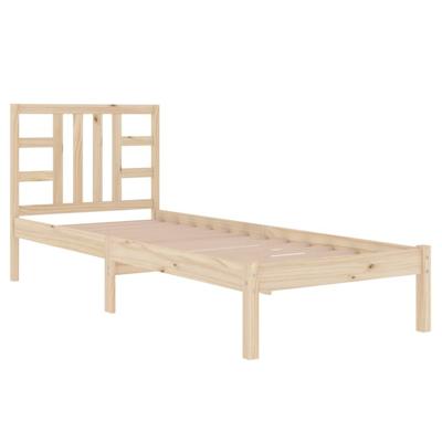 Bedframe massief hout 75x190 cm Bedframe massief hout 75x190 cm