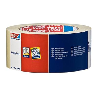tesa STANDARD 04323-00044-00 Maskeertape tesakrepp Beige (l x b) 50 m x 50 mm 1 stuk(s)